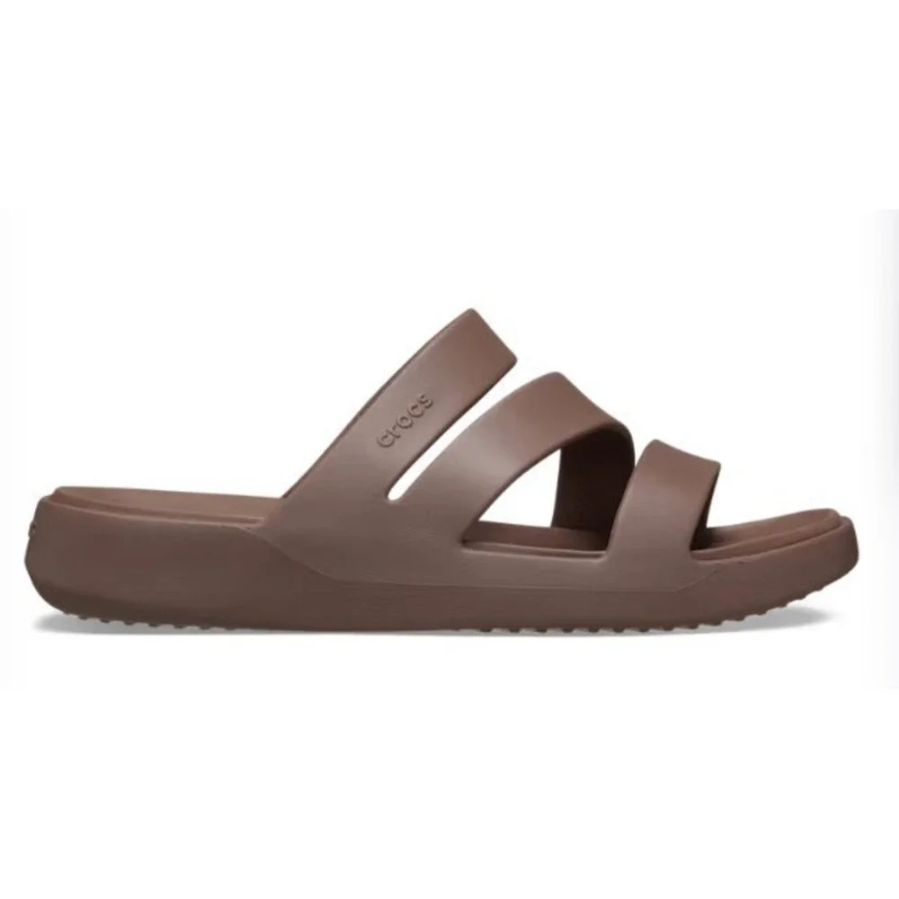 Crocs Getaway Strappy Sandals Espresso Brown Slides 209587-0LF Womens 11